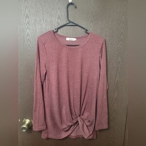 Vince Women's Long Sleeve Top in Deep Purple